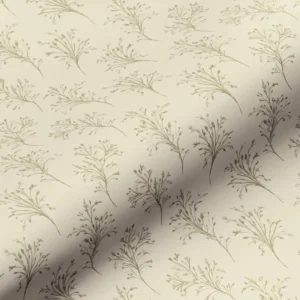 black-grey botanical cotton fabric from Art of the Loom