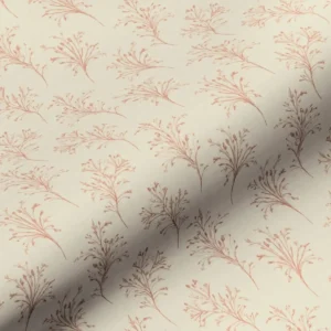 pink botanical cotton fabric from Art of the Loom