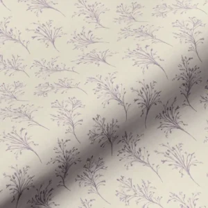 purple botanical cotton fabric from Art of the Loom