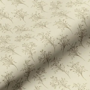 neutral botanical cotton fabric from Art of the Loom