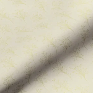 neutral botanical cotton fabric from Art of the Loom