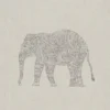 black-grey animal printed fabric from Art of the Loom