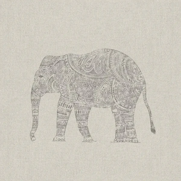 Shola Fabric - Colour 1 by black-grey animal printed fabric from Art of the Loom