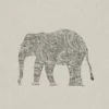 black-grey animal printed fabric from Art of the Loom