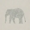 blue animal printed fabric from Art of the Loom