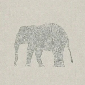 blue animal printed fabric from Art of the Loom