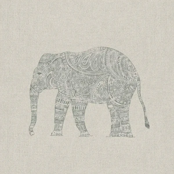 Shola Fabric - Colour 4 by blue animal printed fabric from Art of the Loom