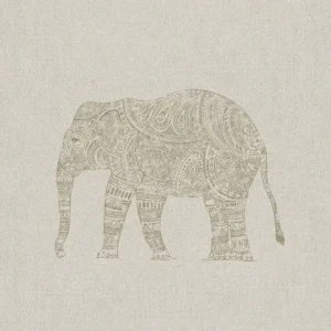 brown animal printed fabric from Art of the Loom