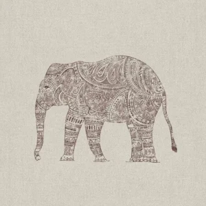 red animal printed fabric from Art of the Loom