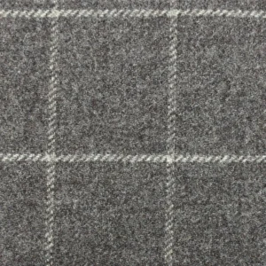 black-grey checked woolen fabric from Art of the Loom