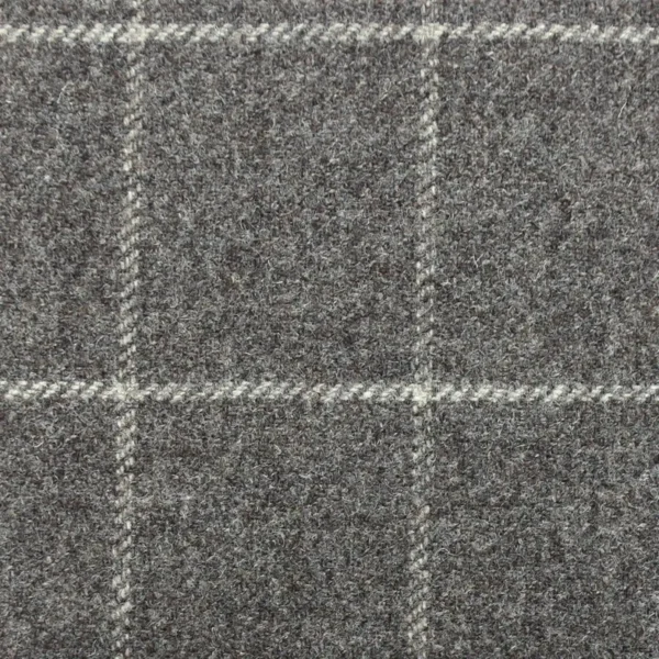 black-grey checked woolen fabric from Art of the Loom