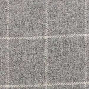 black-grey checked woolen fabric from Art of the Loom