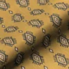 yellow animal linen fabric from Art of the Loom