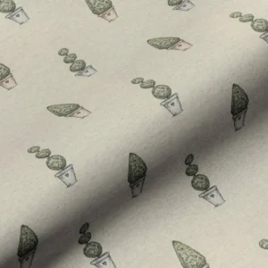 multicolour botanical cotton fabric from Art of the Loom