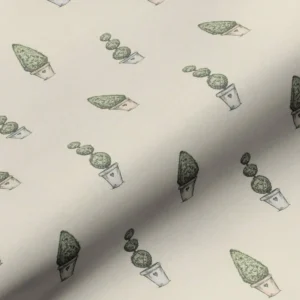 multicolour botanical cotton fabric from Art of the Loom