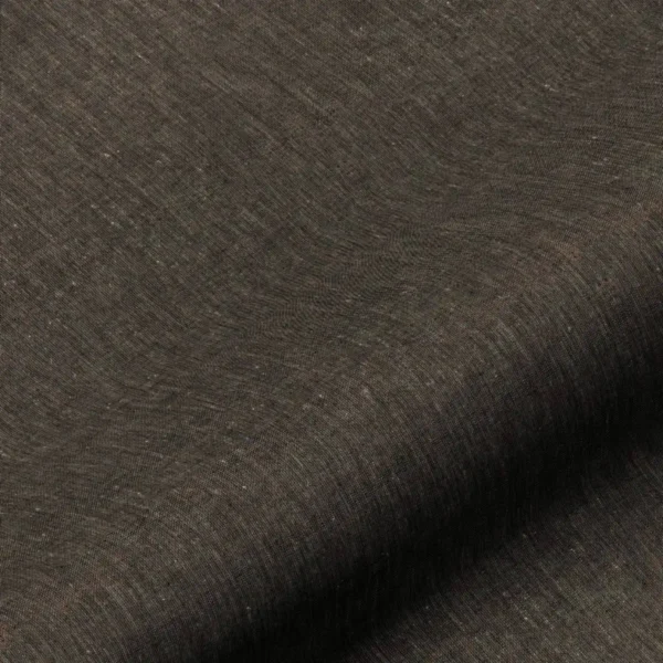 Vintage Plain Fabric - Black by black-grey plain linen fabric from Art of the Loom