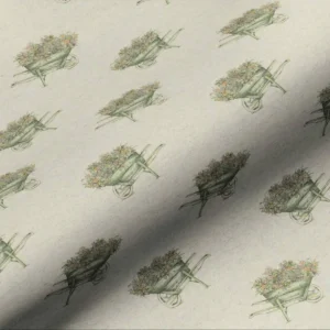 multicolour botanical cotton fabric from Art of the Loom