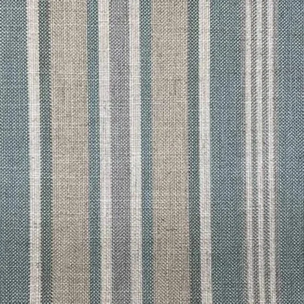 Whitendale Fabric - Agean by blue striped woven fabric from Art of the Loom