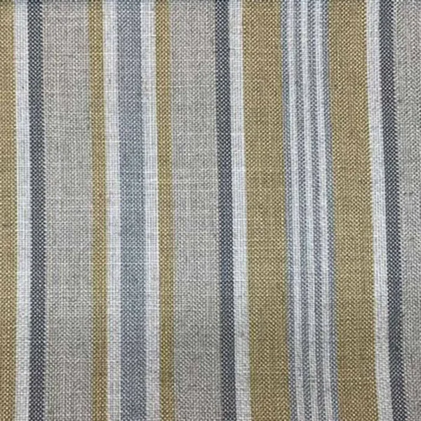 Whitendale Fabric - Dijon by multicolour striped woven fabric from Art of the Loom