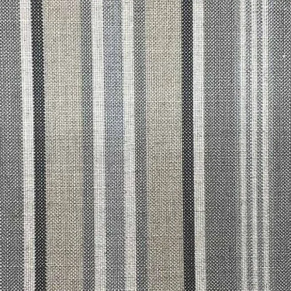 Whitendale Fabric - Liquorice by black-grey striped woven fabric from Art of the Loom