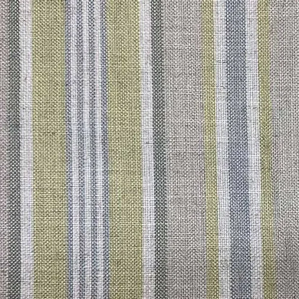 Whitendale Fabric - Zest by green striped woven fabric from Art of the Loom