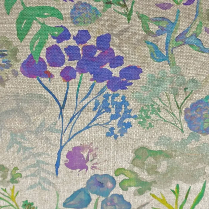 Wildflowers Fabric - Cornflower fabric swatch WILDFLOWERSCORNFLOWER