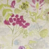purple botanical linen fabric from Art of the Loom