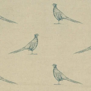 blue animal woven fabric from Art of the Loom