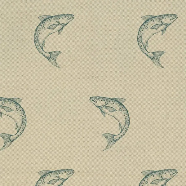 blue animal woven fabric from Art of the Loom