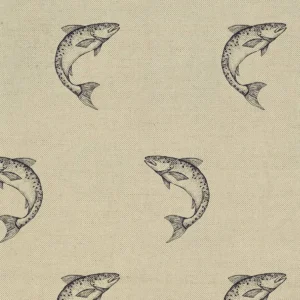blue animal woven fabric from Art of the Loom
