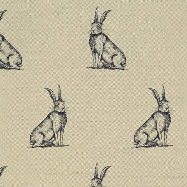 Horace Fabric - Dusk by blue animal woven fabric from Art of the Loom