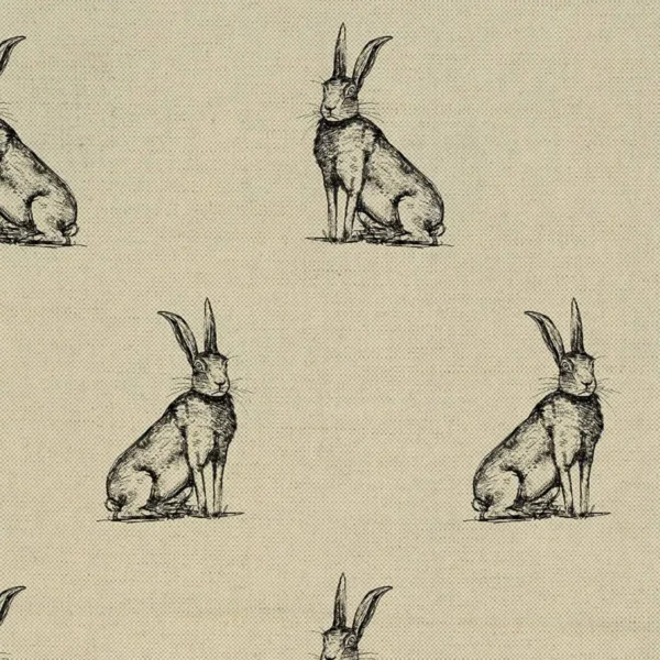Horace Fabric - Tar by black-grey animal woven fabric from Art of the Loom