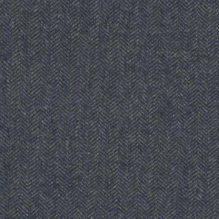 Alice Herringbone Fabric - Navy swatch
