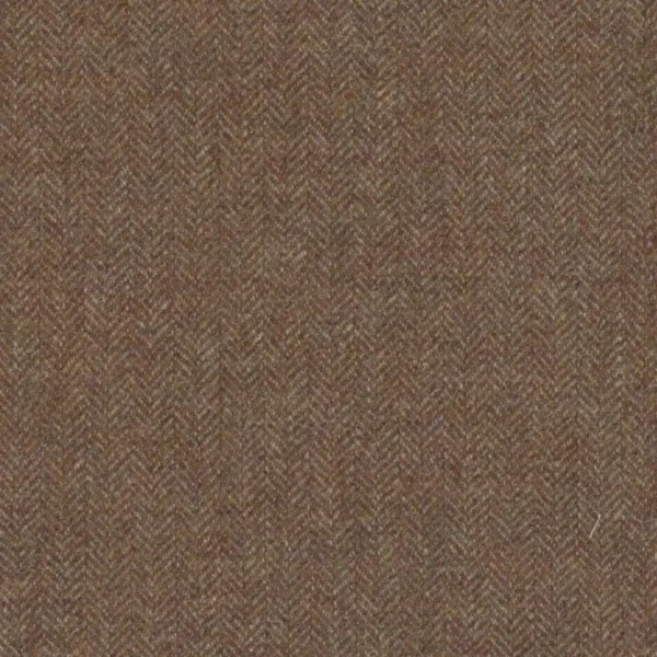 Alice Herringbone Fabric - Redwood by orange plain woolen fabric from Art of the Loom