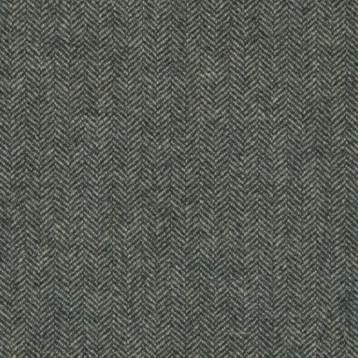 Alice Herringbone Fabric - Smoke swatch