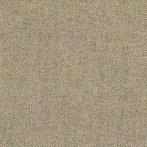 Alice Herringbone Fabric - Tawny by neutral plain woolen fabric from Art of the Loom