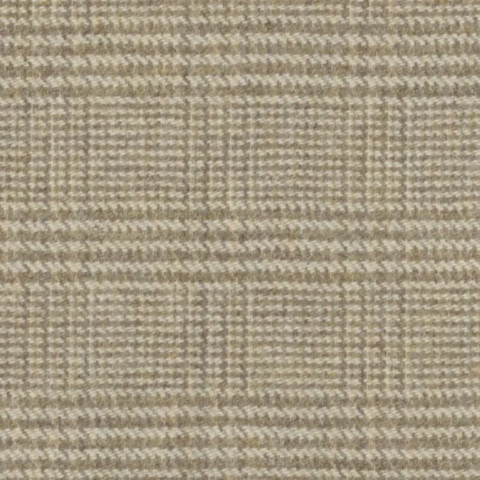 Demdike Check Fabric - Caramel Cream swatch