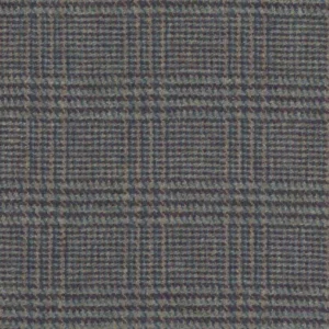 blue checked woolen fabric from Art of the Loom