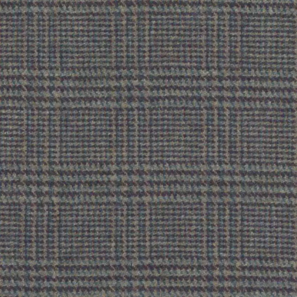 blue checked woolen fabric from Art of the Loom