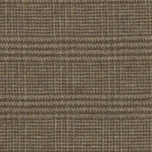 brown checked woolen fabric from Art of the Loom