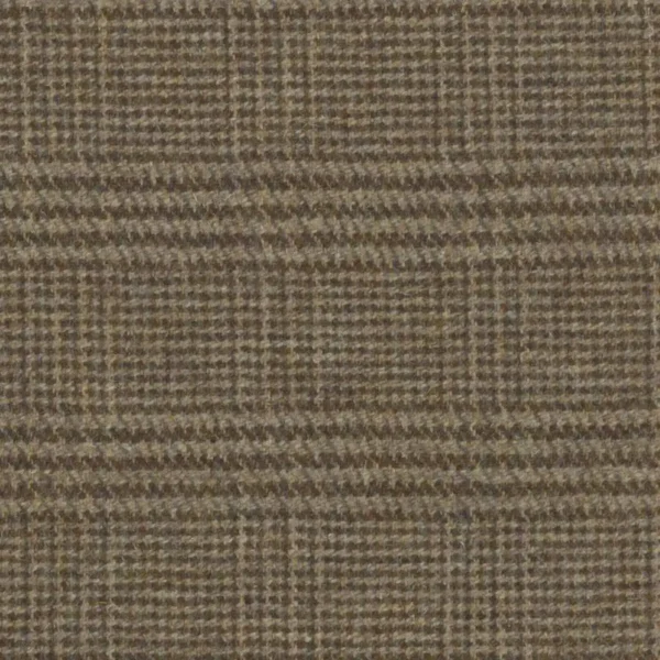 Demdike Check Fabric - Russet Brown by brown checked woolen fabric from Art of the Loom