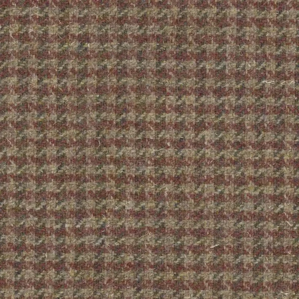 Isabel Houndstooth Fabric - Chestnut by red misc woolen fabric from Art of the Loom