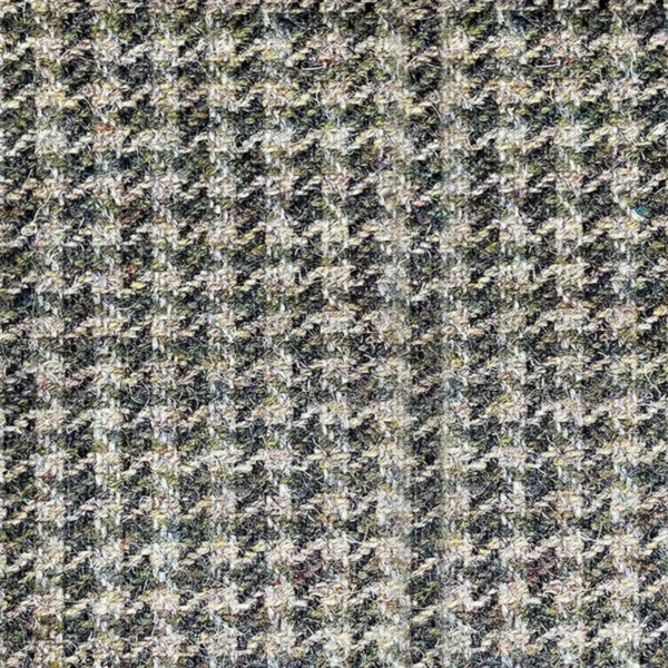 Isabel Houndstooth Fabric - Spruce by black-grey misc woolen fabric from Art of the Loom