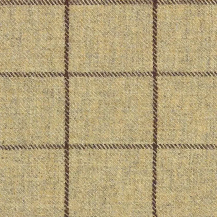 Elizabeth Windowpane Fabric - Fawn Brown swatch