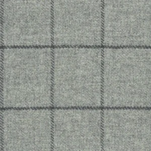 black-grey checked woolen fabric from Art of the Loom