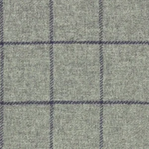 black-grey checked woolen fabric from Art of the Loom