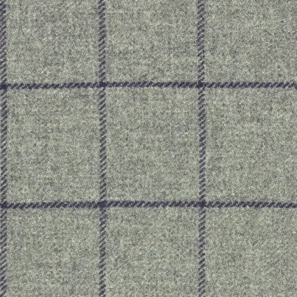 black-grey checked woolen fabric from Art of the Loom