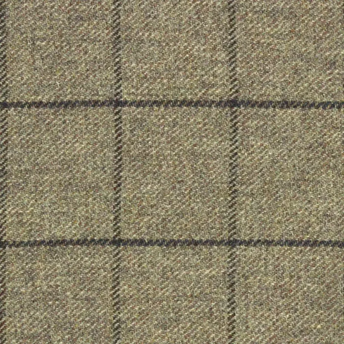 Elizabeth Windowpane Fabric - Stone swatch