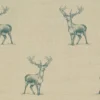 blue animal woven fabric from Art of the Loom