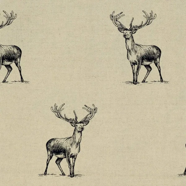 Stewart Fabric - Tar by black-grey animal woven fabric from Art of the Loom